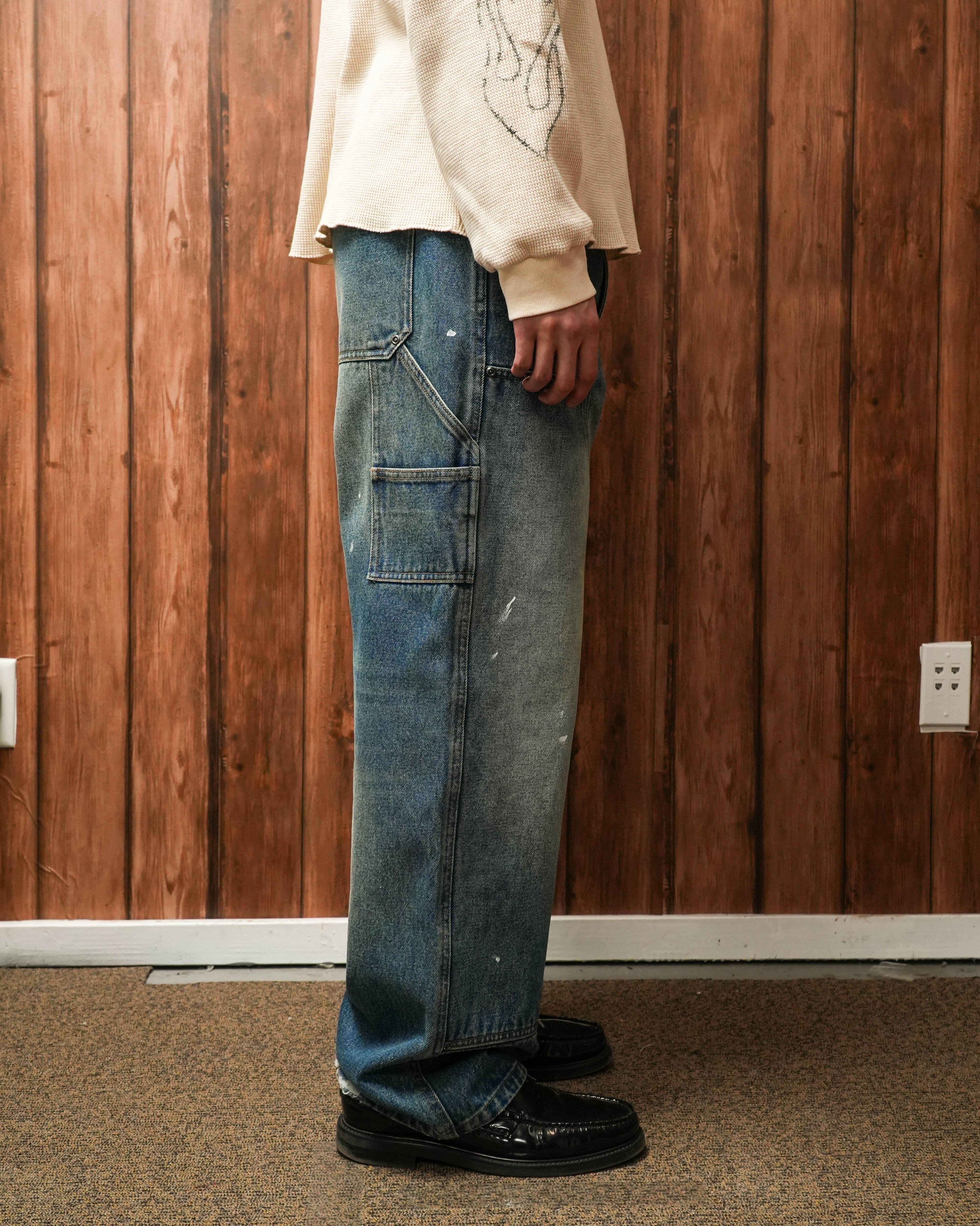 PAINT SPLATTER DOUBLE KNEE DENIM - Image 4